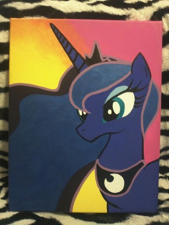 540x720 Princess Luna - Little Pony Painting