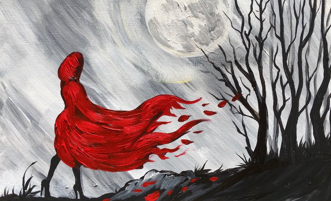 1280x777 Little Red Riding Hood Step By Step Beginner Learn To Paint - Little Red Riding Hood Painting