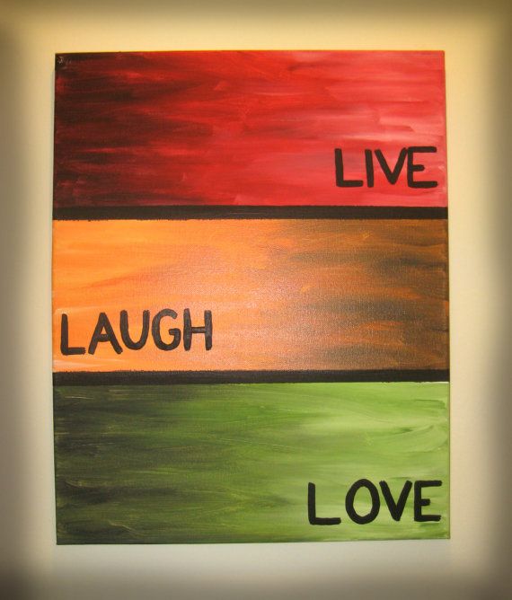 570x668 Painting On Canvas, Like This Idea Diy Canvases - Live Laugh Love Painting
