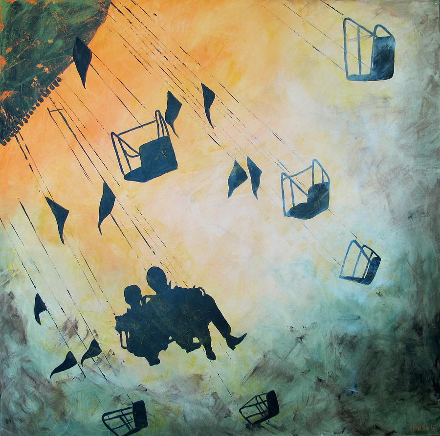 900x891 Live Laugh Love Painting By Nina Sunde - Live Love Laugh Painting