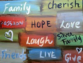 270x203 Live Love Laugh - Live Love Laugh Painting