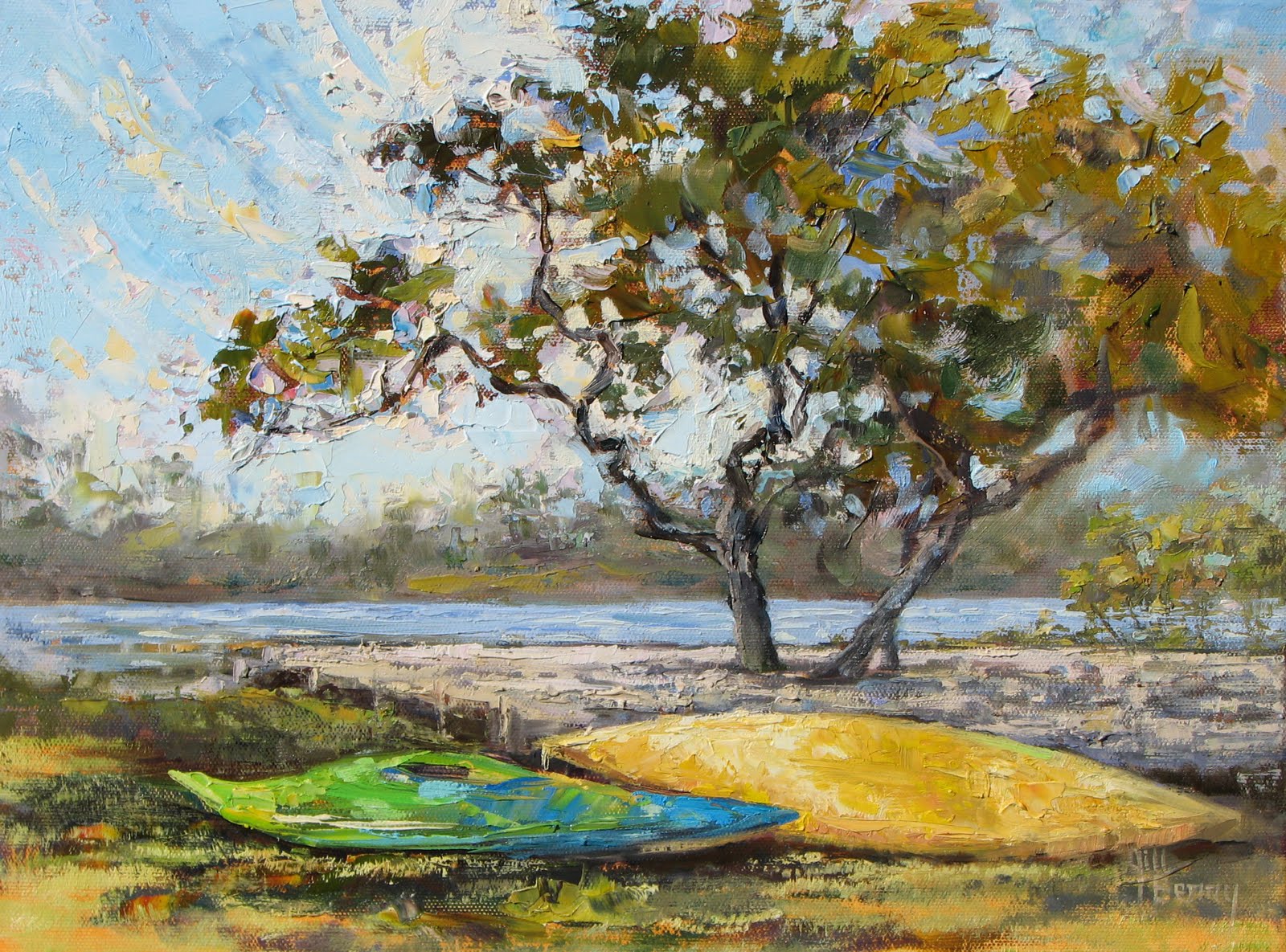 1600x1185 Plein Air Painting Journal Under The Live Oak - Live Oak Painting