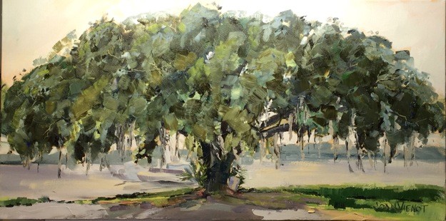 625x310 Joan Vienot Plein Air Symmetry - Live Oak Painting