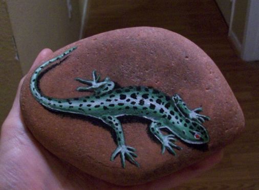 506x372 Lizard - Lizard Painting