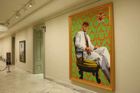 467x310 Now On View Ll Cool J By Kehinde Wiley National Portrait Gallery - Ll Cool J Painting