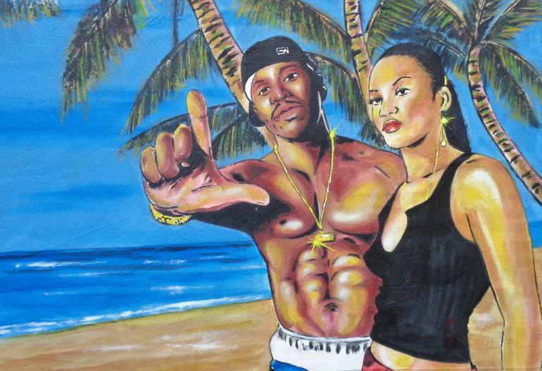 770x527 Saatchi Art Paradise Ll Cool J Painting By Oliver Martin - Ll Cool J Painting