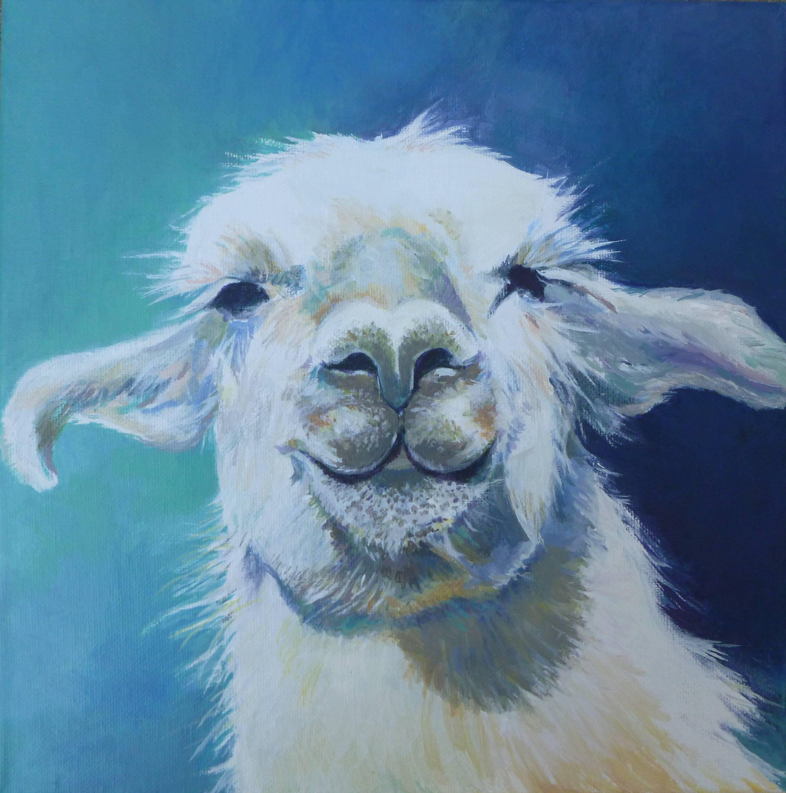 3168x3197 Catherine Mccargar - Llama Painting