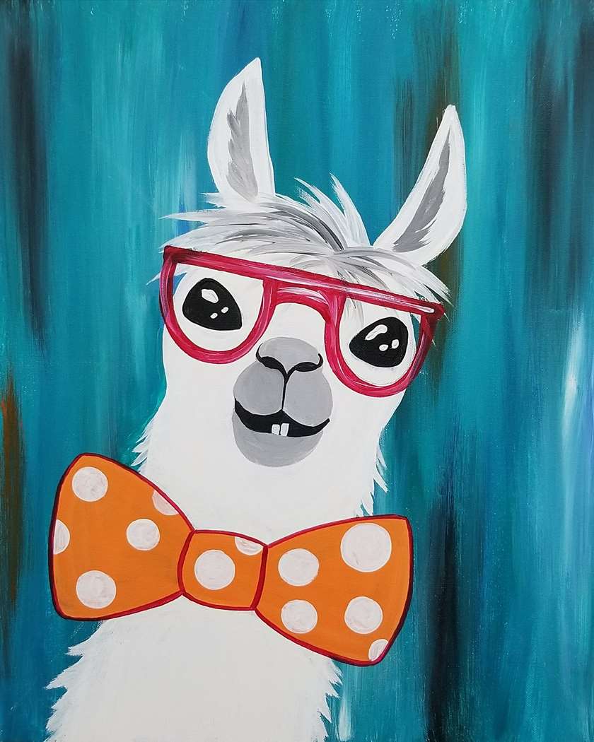 840x1050 No Prob Llama - Llama Painting
