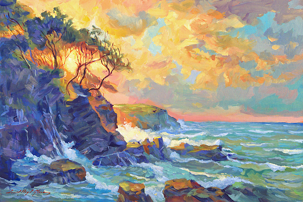 600x401 Pacific Dawn Painting By David Lloyd Glover - Lloyd Painting