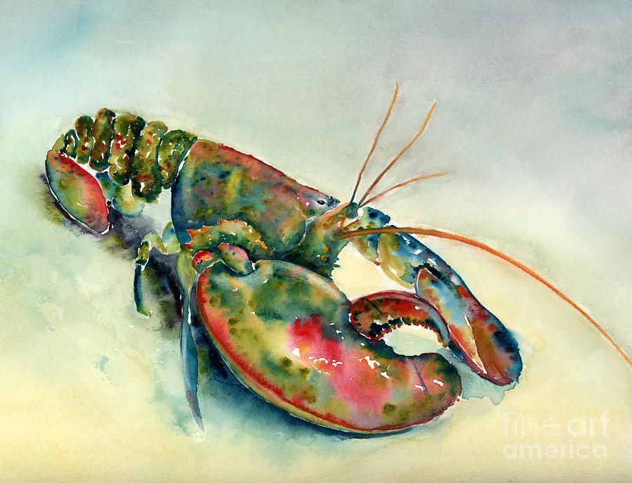 900x687 Lobster Painting - Lobster Painting