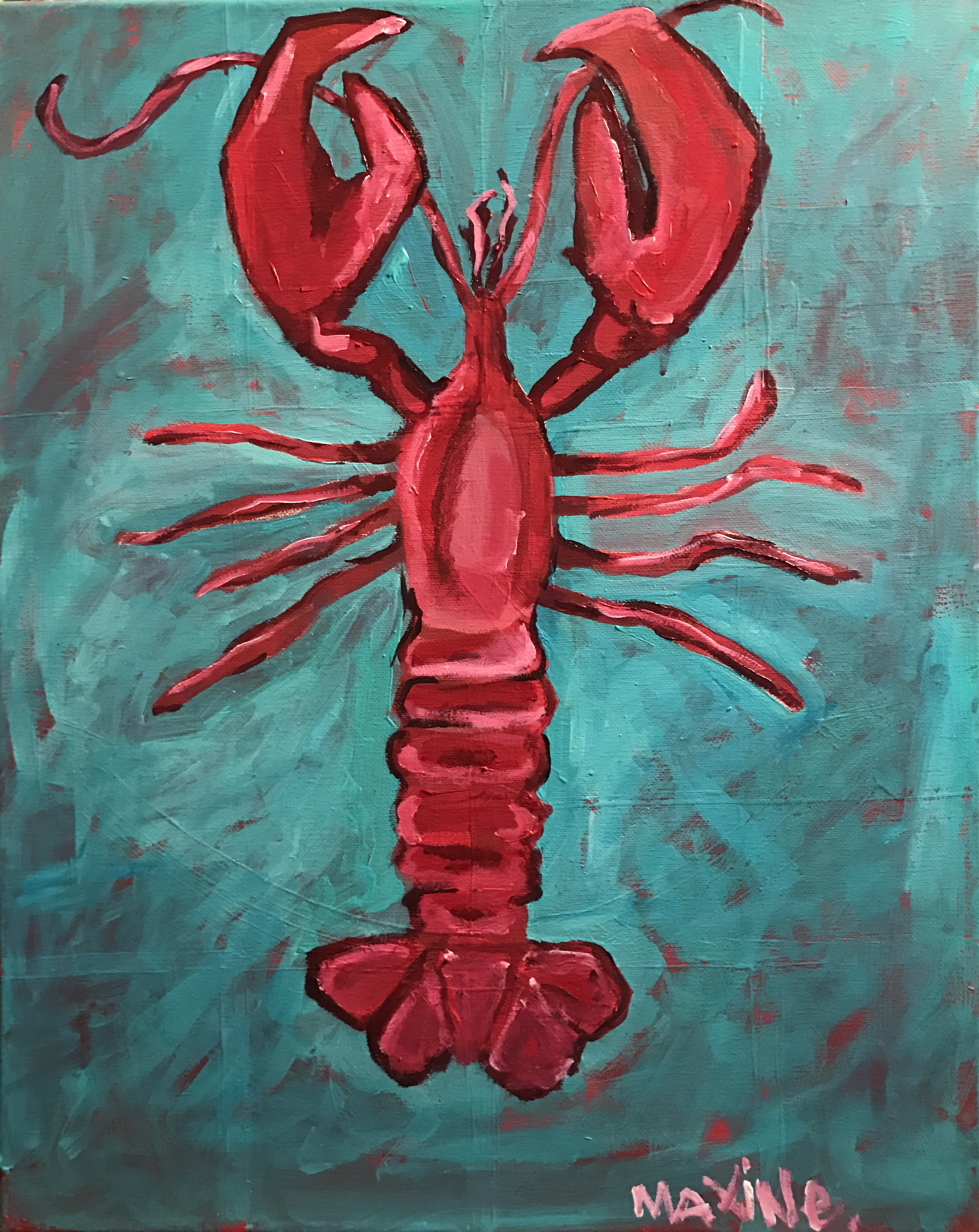 2881x3624 Lobster Painting Party Thursday August 17th@ 630 Pm In Destin - Lobster Painting