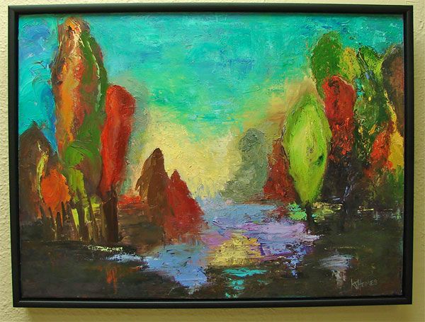 600x455 Trees Embracing The Light 18 X 24 Original Oil Painting By Local - Local Oil Painting Artists
