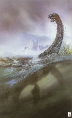236x383 Loch Ness Monster By ~terrizae On If It Isn'T - Loch Ness Monster Painting