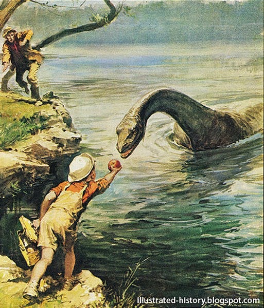 513x600 Memories Of The Loch Ness Monster - Loch Ness Monster Painting