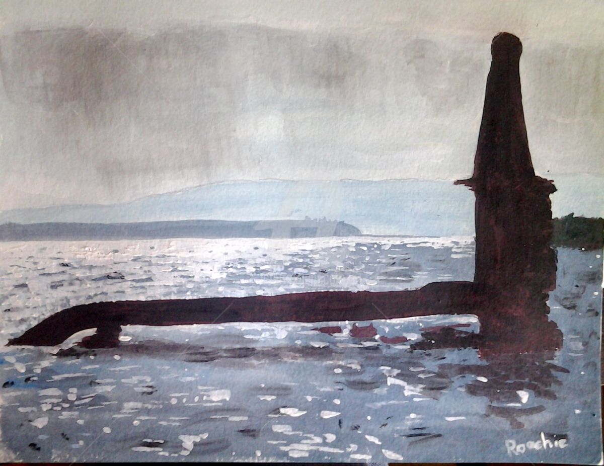 1200x926 The Loch Ness Monster Of Gallipoli - Loch Ness Monster Painting