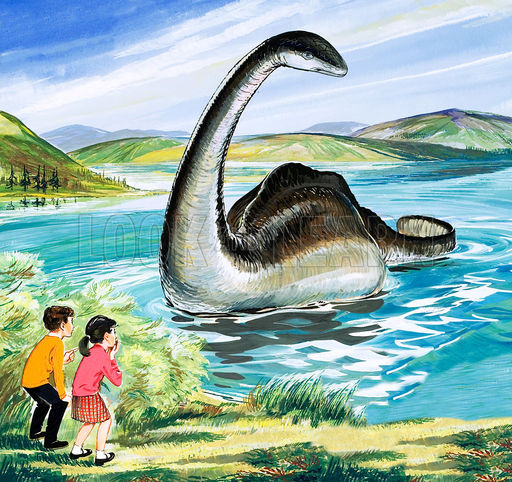 Loch Ness Monster Painting at PaintingValley.com | Explore collection ...