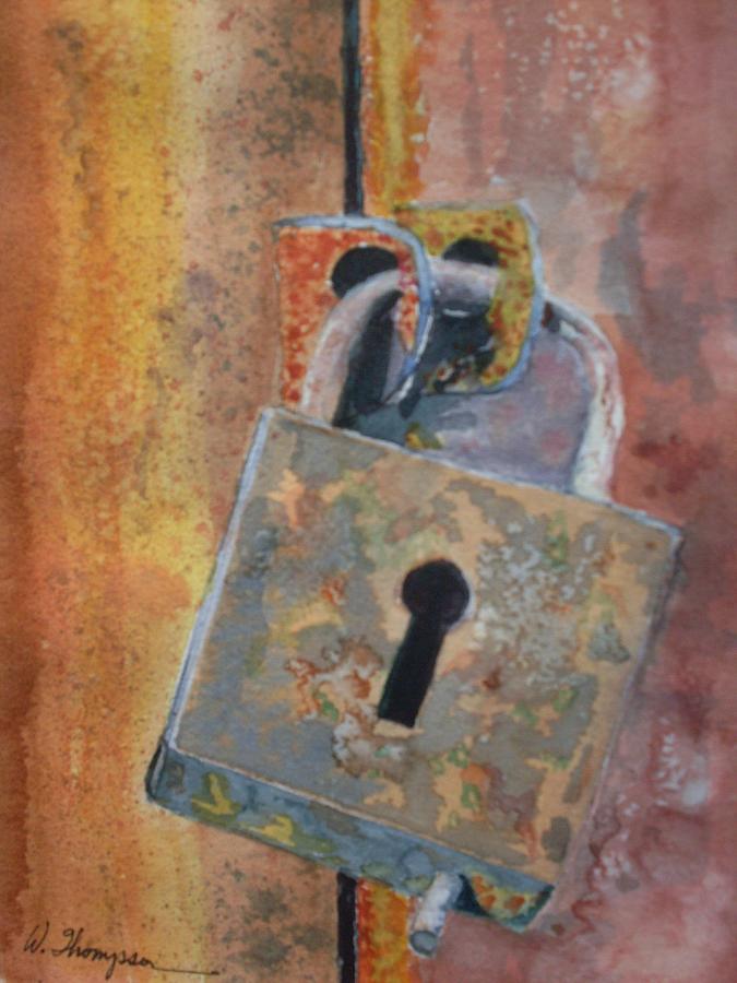 675x900 Locked In Locked Out Painting By Warren Thompson - Lock Painting