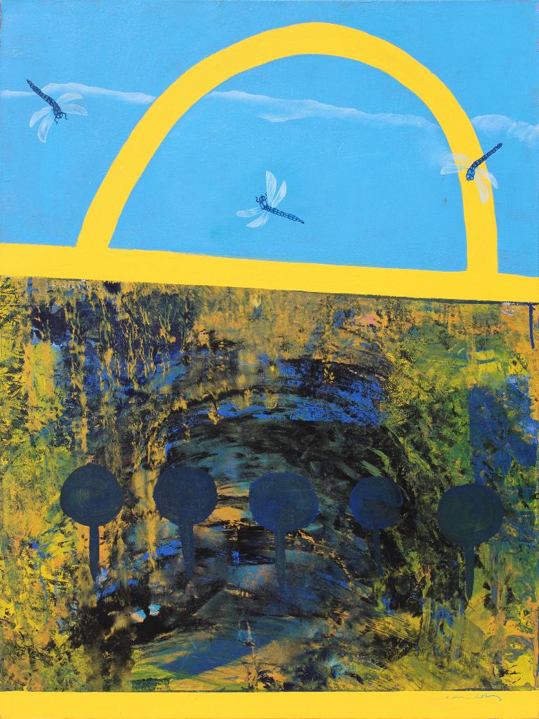 770x1027 Saatchi Art Nature's Lock Painting By Manish Bhatt - Lock Painting