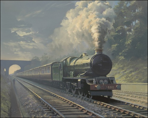 500x401 Of Railways And Locomotives Three Train Paintings By Richard Picton - Locomotive Painting