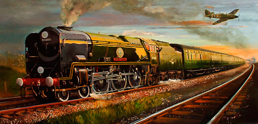 850x411 West Country Class Locomotive - Locomotive Painting