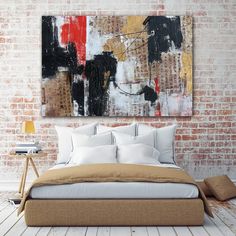 236x236 Original Handmade Peacock Simplicity Oil Painting Minimal Animal - Loft Painting