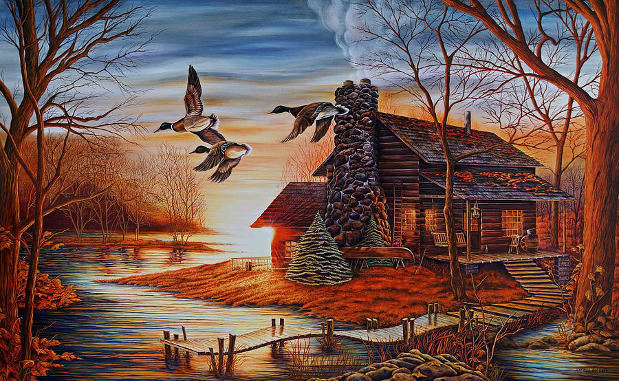 Log Cabin Painting at Explore collection of Log