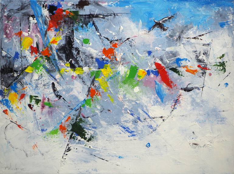 770x573 Saatchirt Tibetan Tanggula Mountain Log Painting Byrtushroom - Log Painting