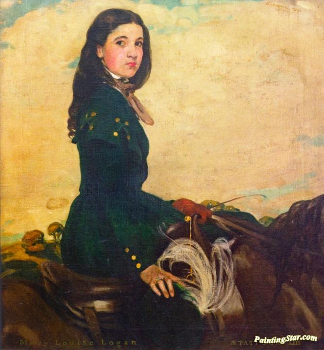 667x720 Mary Louise Logan Aged Thirteen Artwork By Sir William Nicholson - Logan Painting