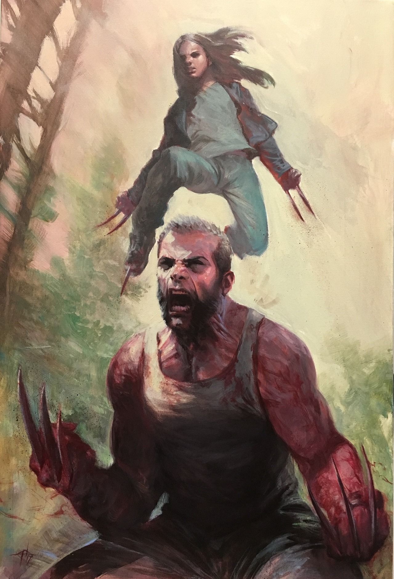 1280x1879 Thanks Mr. Loganlaura Painting, Acrylic On Canvas - Logan Painting