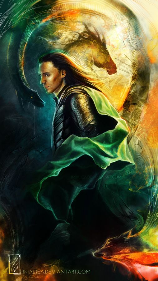 508x900 Loki I Am The Monster By Imaliea Fan Art Digital Art Painting - Loki Painting