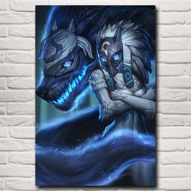 640x640 Kindred League Of Legends Lol Game Art Silk Poster Pictures Home - Lol Painting