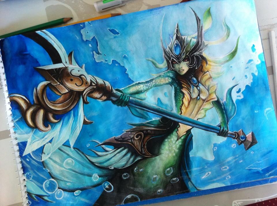 960x717 League Of Legends Nami By Kytru On Lol - Lol Painting