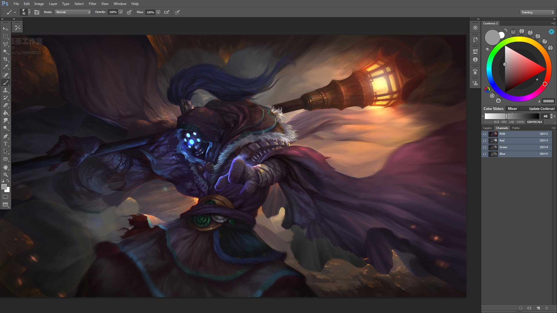 1920x1080 China Digital Painting - Lol Painting