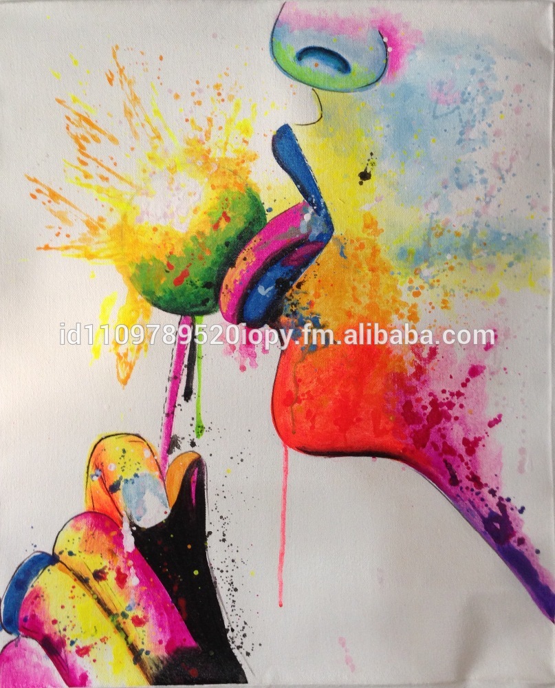 807x1000 Lollipop Hand Made Acrylic Painting - Lollipop Painting