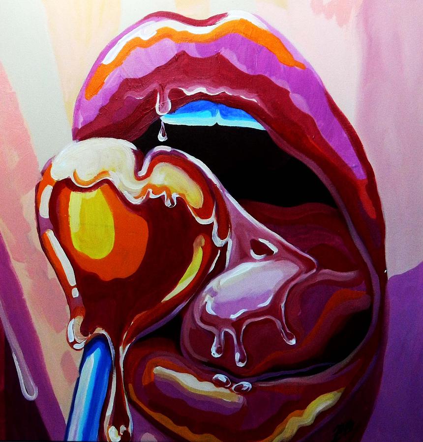 860x900 Lollipop Painting By Julia Jane J Art J - Lollipop Painting