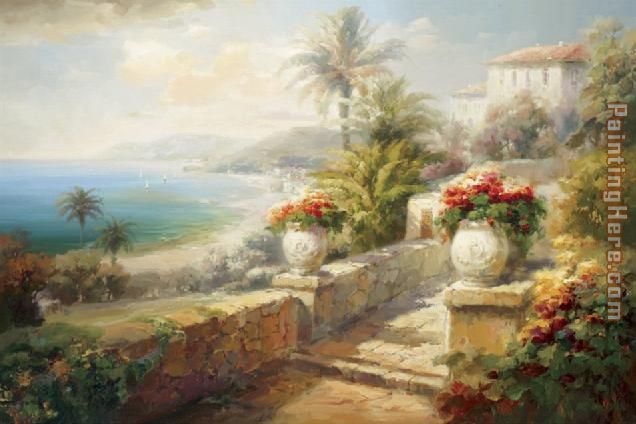 636x424 Roberto Lombardi Capri Villa Painting Anysize 50% Off - Lombardi Painting