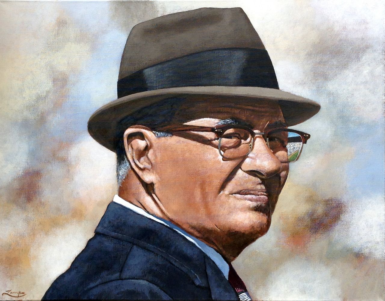 1280x999 Vince Lombardi Painting. Nfl Art Green Bay Packers - Lombardi Painting