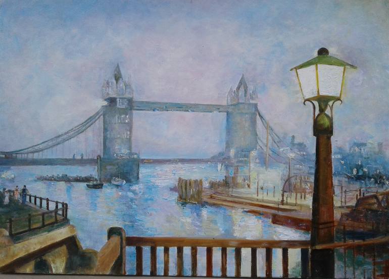 770x553 Saatchi Art London Bridge Painting By Kateryna Zabudska - London Bridge Painting
