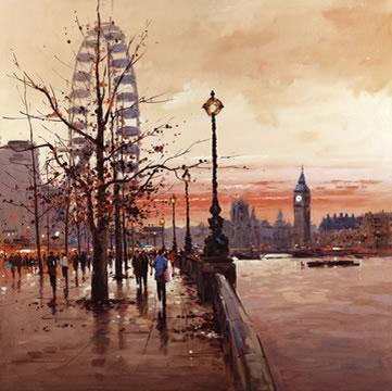 361x360 London Eye By Henderson Cisz, Price Sold Out - London Eye Painting