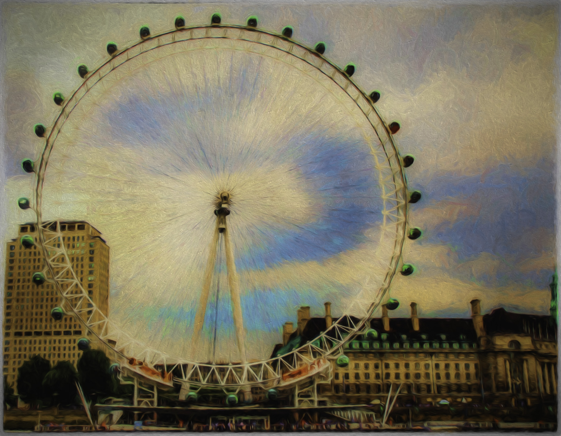 1800x1398 Worldwidewolfe Ii - London Eye Painting