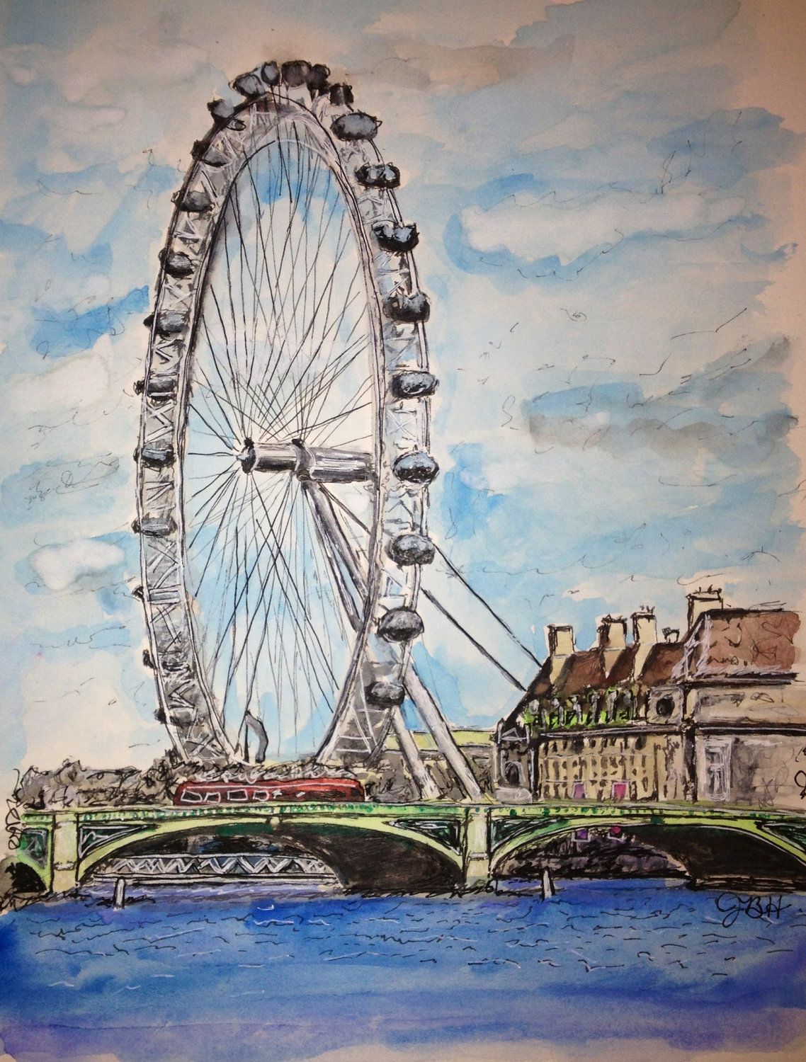1138x1500 Gift Idea - London Eye Painting