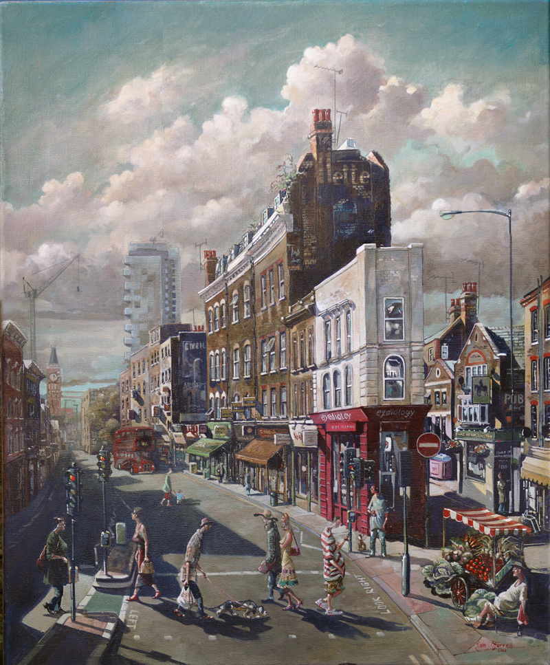 800x967 Limited Edition Print Of Commercial Street, Spitalfields, London - London Painting