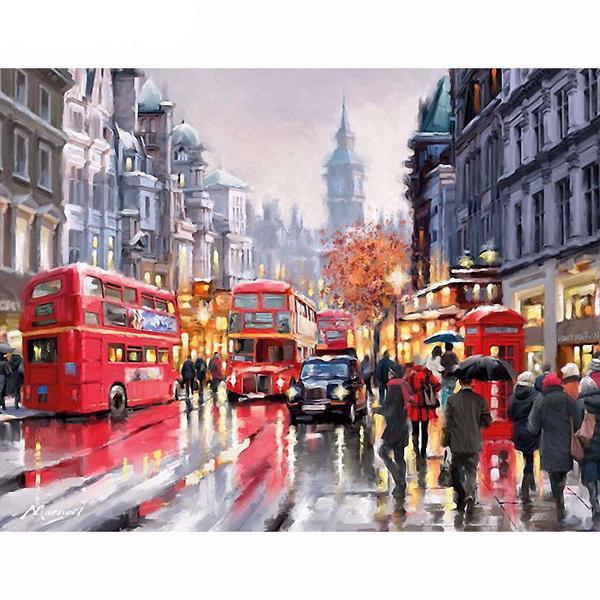 600x600 Painting By Numbers - London Painting