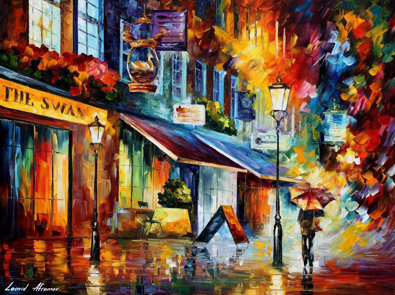 1258x942 The Swan - London Painting