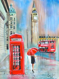 223x300 London Bus Beautiful Things London Bus, Red - London Phone Booth Painting