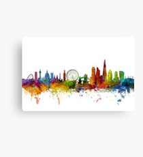210x230 London Skyline Painting Amp Mixed Media Canvas Prints Redbubble - London Skyline Painting