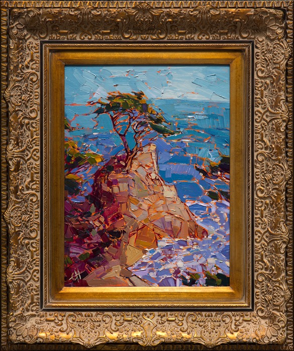 585x699 Lone Cypress - Lone Cypress Painting