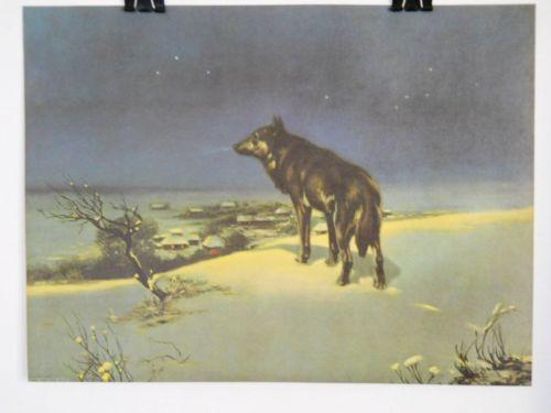 500x375 Lone Wolf Print Ebay - Lone Wolf Painting