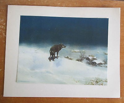 400x332 Vintage Lone Wolf Morris Amp Bendien Print By Victor Kowalski - Lone Wolf Painting By Kowalski