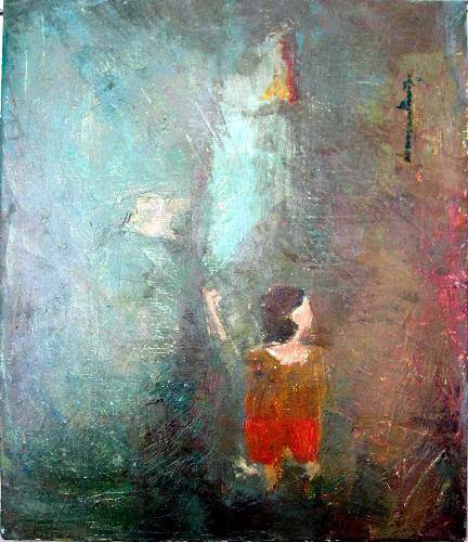 432x500 Sindh Painters Of Pakistan - Loneliness Famous Painting